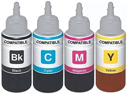 GLOBE TECHNOLOGY Refill Ink For Use In Canon Maxify IB 4080, IB 4070, IB 4170, MB 5070, MB 5080, MB 5370, MB 5470, MB 4075, MB 5170 Printers Compatible With Canon 2700B Ink Cartridges - Cyan, Magenta, Yellow & Black Black + Tri Color Combo Pack Ink Bottle