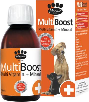 Mervue Multi Boost Dog Syrup support the immune system and supports resistance to infection 150ML Pet Health Supplements
