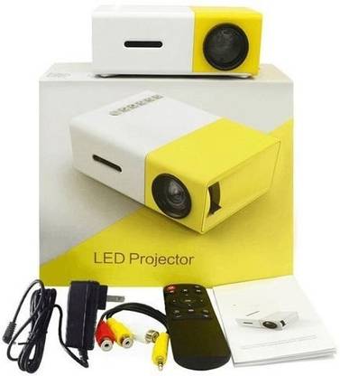 Clubics Portable Mini Latest LED Projector with 1080p Video Quality 400 lm LED Corded Portable Projector