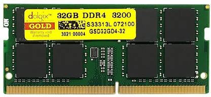 Dolgix 32GB DDR4 32 GB (Single Channel) Laptop (DDR4 3200MHz Laptop Ram, SO-DIMM, CL 19 Memory Module)