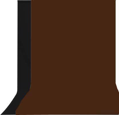 Stookin 8ft X 12ft Non-Transparent 2-in-1 Photography Backdrop Background Chromakey, 2 Colors in Single Backdrop (Black & Brown) Reflector