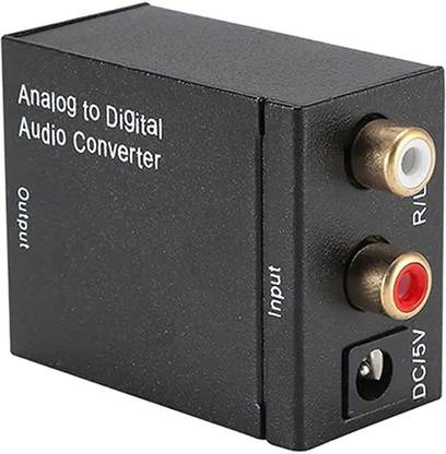 REC Trade Analog to Digital Audio Converter Optical Toslink Audio Sound Adapter SPDIF Adaptor Compatible with TV, Xbox 360, DVD, Amplifier, Home Theater (RTT-CVT-0145) Media Streaming Device