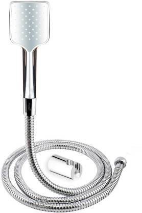 Spazio Premium Quality Recto ABS Hand Shower With Flexible 1.5M Stainless Steel Tube & Wall Hook Shower Head