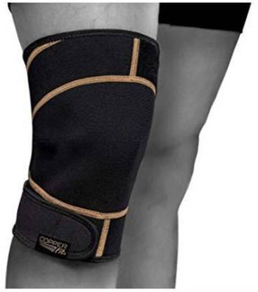 GYMIGO IX®-66-SX-Copper Fit Rapid Relief Knee Wrap with Hold/Cold Therapy, Black/Copper Knee Support