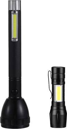 JVA 2 in 1 Flashlight & Portable Torch for Adventure & Household Usage Torch