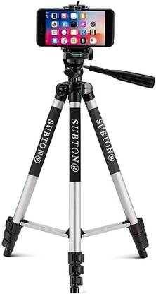 subton Photography Tripod Mobile Holder Camera Mobile Stand with 360 Rotation| 40 inches |for Vlogging, Video Shooting, YouTube etc Compatible with All Mobile Phones, Action & DSLR Cameras Tripod, Tripod Bracket, Tripod Clamp