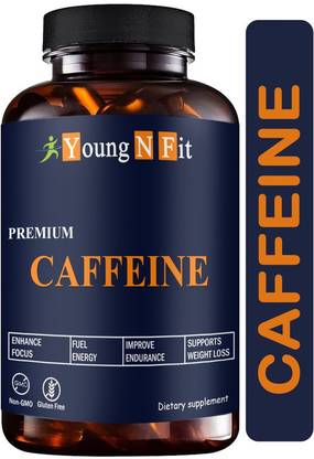 Young N Fit Caffeine 200mg Supports Focus, Energy, Endurance Natural (YNF7)