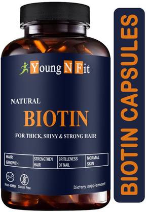 Young N Fit Biotin Maximum Strength for Hair Skin & Nails-10000 mcg Pro (YNF52)