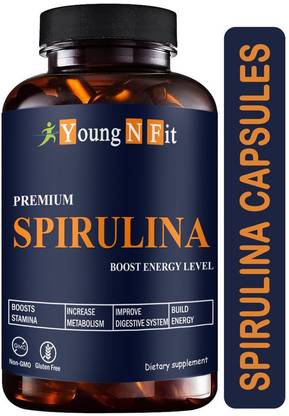 Young N Fit Spirulina Powder Capsules Advanced for Men & Women Advanced (YNF39)