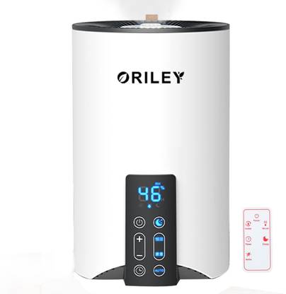 Oriley 2110 Ultrasonic Cool Mist Humidifier With Remote Control and Digital LED Display For Dryness, Cold And Cough, for Home Office Adults and Baby Bedroom (3.5L, 22W, White) Portable Room Air Purifier