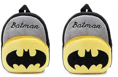 packsack Skb_Kids School Bag Soft Plush batman combo bag  - 38 cm