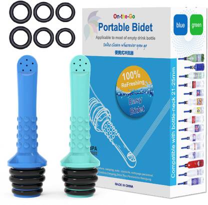 HASTHIP 2PCS Portable Bidet Spray for Toilet, Travel Bidet-Handheld Bidet for Postpartum, Newborn, Baby, Anus, Personal Hygiene, Cleaning, Washing, Outdoor, Camping, Driver, Childbirth Cleaner Bidet Nozzle
