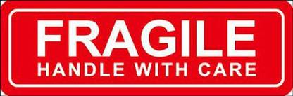 PrakritisShakti Fragile Tape Handle with care Self Adhesive Dispenser Flipkart Packing Fragile Tape (Pack of 4) (Manual)