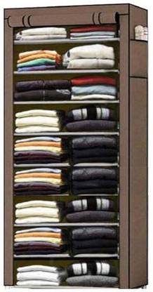 BHIMADA cloth stand rack shelf almirah PVC Collapsible Wardrobe