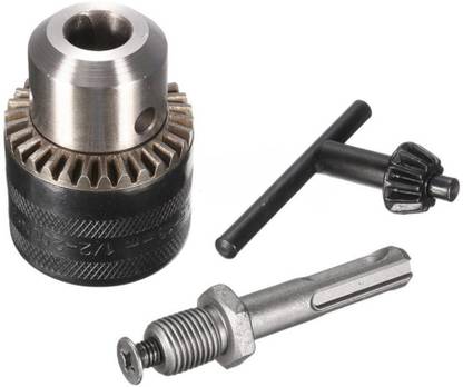 BUKU Drill Chuck + Key, 1.5-13mm 1/2 Inch-20 UNF with SDS Adapter - Fine Quality and Finishing Drill Chuck