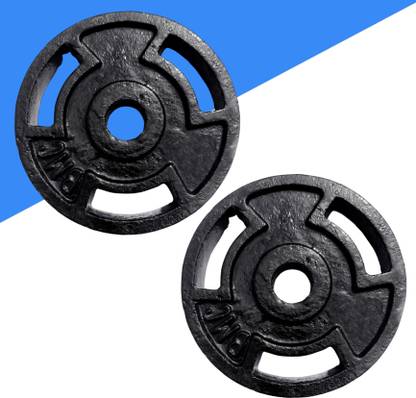 BULLAR 5 kg 2.5 kg Cast Iron Weight Lifting Plates for Home Gym Exercises (Pack of 2) Home Gym Combo