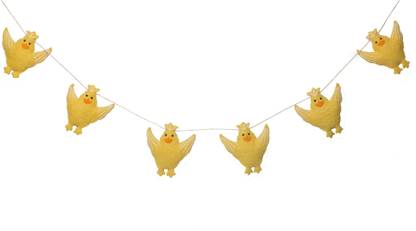 De Kulture Works Felt Easter Flying Chicks Garland Felt Garland