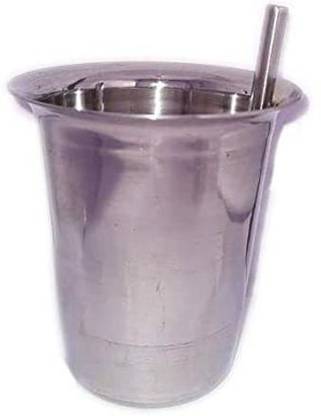 SM Exports (Pack of 2) stainless steel tumbler with straw for kids Glass Water/Juice Glass