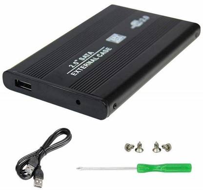 InfiZone 2.5 inch USB 2.0 External Hard Drive Enclosure USB 2.0 Aluminium Hard Disk Box USB 2.0 Micro to SATA Hard Disk Box 4TB Hard Drive SSD/HDD (Black) 2.5 inch Portable HDD Enclosure