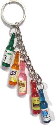 Eshan FIVE Bottle Keychain (Random Colour) Key Chain