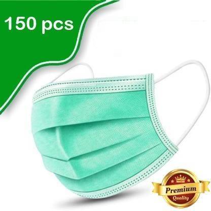 Wellstar Comfortable Fit with Bacterial Filtration ISO Certified 3 Ply Surgical Mask( Green ) Surgical Mask With Melt Blown Fabric Layer Non-Washable, Water Resistant Surgical Mask With Melt Blown Fabric Layer