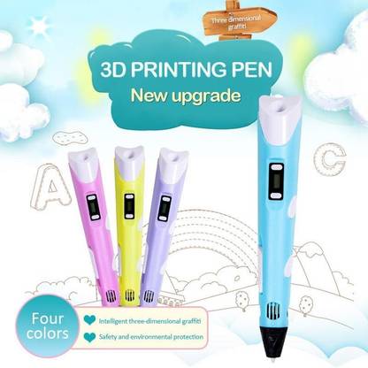 Arbitrary Hub 3D Pen Random Color Best for Kids Draw Your Dream DIY Drawing 3D Printing Pen Creative & Educational Tool Bring Your Drawing to Life Model Building Kit