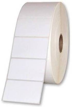 youlogic 50 mm X 30 mm, (White) Direct Thermal Barcode Labels (DT), Set of 1 Roll, 1000 Labels In Roll, No Need Carbon Ribbon, Labels/Roll for Desktop Printer TSC, Zebra, Citzen, WEP, Datamax, Thosiba, Sato etc. ) ,Paper Label Stickers,1’’up (Smooth White) dt Paper Label
