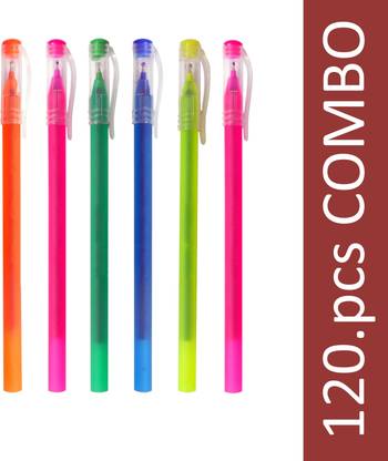 RERLY multipurpose simple ( pack of 120 ) blue colour use & throw BALL PEN SET with velvet rubber soft touch outer grip under combo kit for office & school ballpen & educational & every regular use Ball Pen