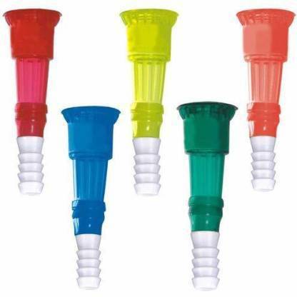 H HADDU Plastic Garden Water Quick Connector PVC Jointer Hose Fast Fitting, 1/2 Inch (Set 5) 1-Way Coupling Pipe Joint
