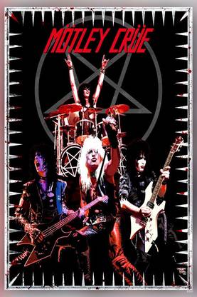 Motley Crue An American Rock Band Nikki Sixx Tommy Lee Vince Neil Mick Mars Matte Finish Poster Paper Print