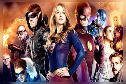 Supergirl Arrowverse Green Arrow Legends Of Tomorrow Cw Flash Re # D/!!Matte Finish Poster Paper Print