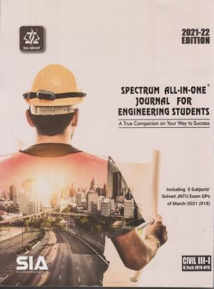 B.Tech III-Year I-Sem (Civil Engineering) JNTU-Hyderabad, ALL-IN-ONE Journal, Low Price 2021-22 Edition