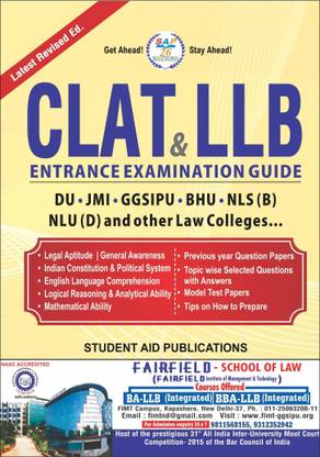 CLAT & LLB Entrance Exam Guide (Useful For DU,GGSIPU,BHU,NLS(B),NLU(D) & Other Law Colleges..) Latest & Best