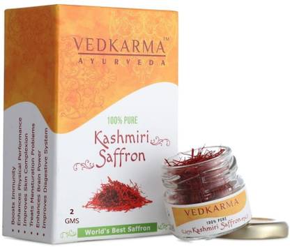 VEDKARMA 100% Pure Kashmiri Saffron / Kesar / Zafran