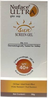 NuFace Sunscreen - SPF 50 PA++++ ULTRA SUNSCREEN GEL