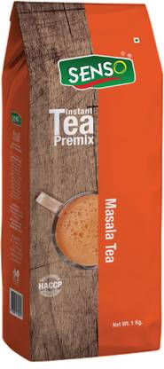 Senso Masala Chai Instant Tea Premix 1kg - Premium Chai with 100% Natural Spices | Strong Chai | Premium Powder | Desi Chai | Readymade Tea | Premix Tea Masala (Pack of 1) Spices Instant Tea Box