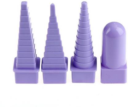 DEZIINE Paper Craft Square Triangle Circle and Interchangeable Handle Quilling Creation Border DIY Fondant Tool Buddy Bobbin Tower 4pcs/Set