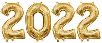 gorgeous moment Solid new year balloon 2022 -bghg Balloon