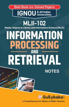 MLII-102 Information Processing and Retrieval