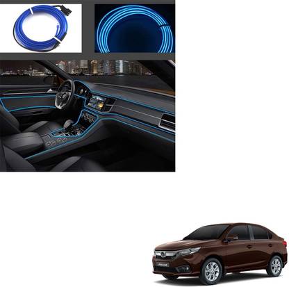 SEMAPHORE El Wire 5m/16ft Led Flexible Soft Tube Wire Lights Neon Glowing Car Rope Light for Honda Amaze Car Fancy Lights