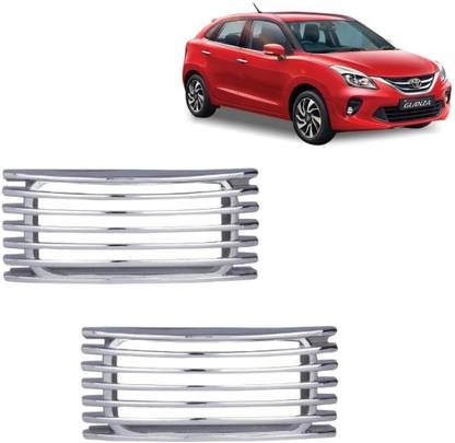 RD Universal INDCTOR_SIDE_JALI_CVR_SLVR_TON00441 Chrome Indicator Car Grill Car Grill Cover