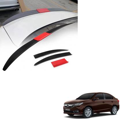 SEMAPHORE Lip Spoiler Wings Three-section Splicing Adjustable ABS Car Modification Rear Trunk Lip Wing for Honda Amaze Car Spoiler