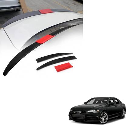 SEMAPHORE Lip Spoiler Wings Three-section Splicing Adjustable ABS Car Modification Rear Trunk Lip Wing for Audi S6 4.0 TFSI Petrol Car Spoiler