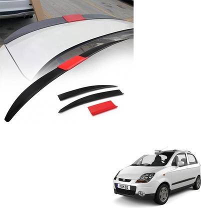 SEMAPHORE Lip Spoiler Wings Three-section Splicing Adjustable ABS Car Modification Rear Trunk Lip Wing for Daewoo Matiz Car Spoiler
