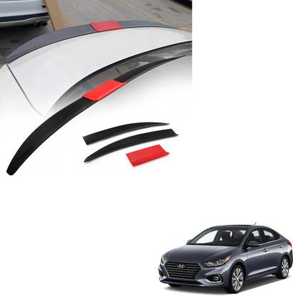 SEMAPHORE Lip Spoiler Wings Three-section Splicing Adjustable ABS Car Modification Rear Trunk Lip Wing for Hyundai Accent Car Spoiler