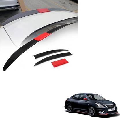 SEMAPHORE Lip Spoiler Wings Three-section Splicing Adjustable ABS Car Modification Rear Trunk Lip Wing for Nissan Almera 1.5 SVE Car Spoiler