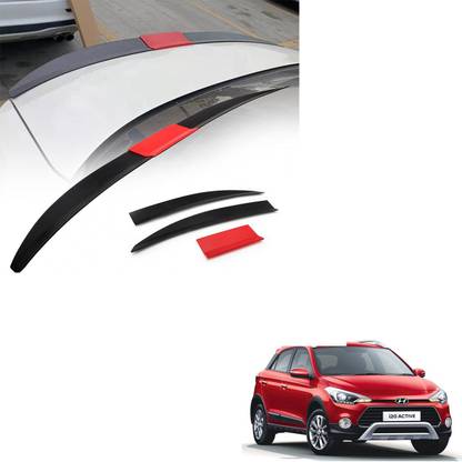 SEMAPHORE Lip Spoiler Wings Three-section Splicing Adjustable ABS Car Modification Rear Trunk Lip Wing for Hyundai i20 Active 1.2 Car Spoiler
