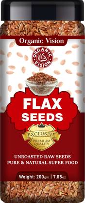 Organic Vision Flax Seeds for Weight Loss ,Rich in Fiber, Omega 3 and Protein with Healthy Heart Flax Seed for Weight Lose Brown Flax Seeds