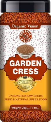 Organic Vision Halim Seeds (Garden Cress)Seeds for Weight Loss & Eating Organic Seeds Garden Cress Seeds