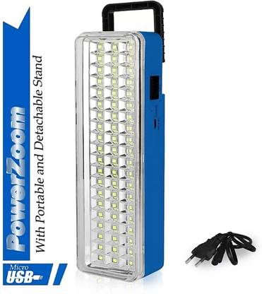 FIRSTLIKE 60 High-Bright LED Light with Android Charging Support Emergency Stand 8 hrs Flood Lamp Emergency Light